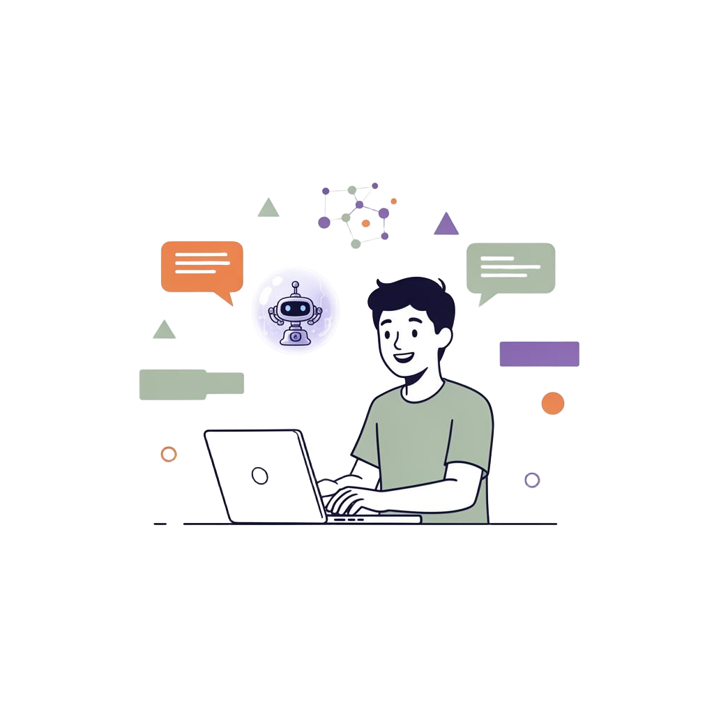 人机协同:AI 数智分身知识协作示意